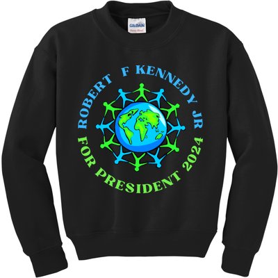 RFK Robert F Kennedy Jr For President 2024 Kids Sweatshirt