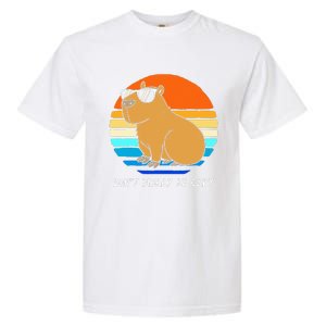 Retro Rodent Funny Capybara Dont Be Worry Be Capy Garment-Dyed Heavyweight T-Shirt