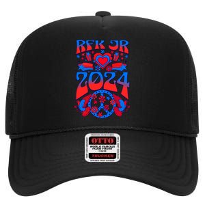 RFK Robert F Kennedy Jr For President 2024 High Crown Mesh Back Trucker Hat