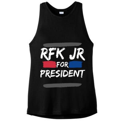 RFK Robert F Kennedy Jr For President 2024 Ladies PosiCharge Tri-Blend Wicking Tank