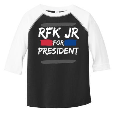 RFK Robert F Kennedy Jr For President 2024 Toddler Fine Jersey T-Shirt