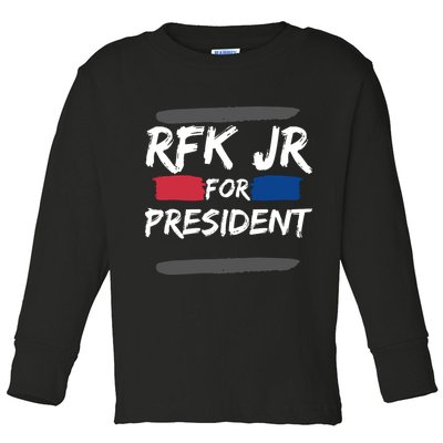 RFK Robert F Kennedy Jr For President 2024 Toddler Long Sleeve Shirt