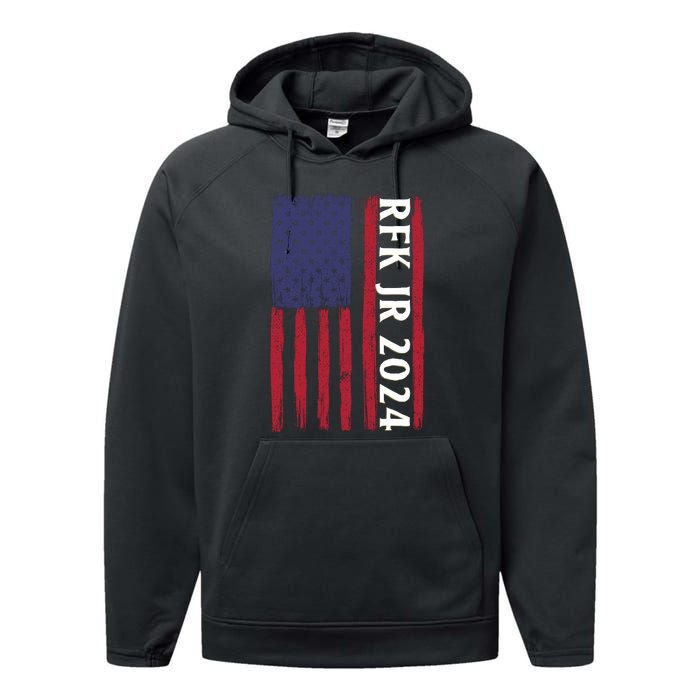 RFK Robert F Kennedy Jr For President 2024 Performance Fleece Hoodie