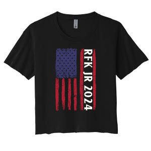 RFK Robert F Kennedy Jr For President 2024 Women's Crop Top Tee