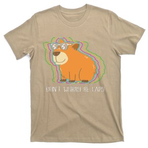 Retro Rodent Funny Capybara Dont Be Worry Be Capy T-Shirt