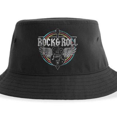 Rock & Roll Guitar Wings Music Sustainable Bucket Hat