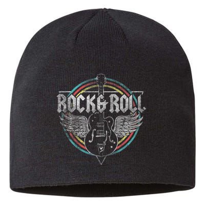 Rock & Roll Guitar Wings Music Sustainable Beanie