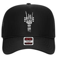 Rock & Roll Guitar Wings Music Classic Retro High Crown Mesh Back Trucker Hat