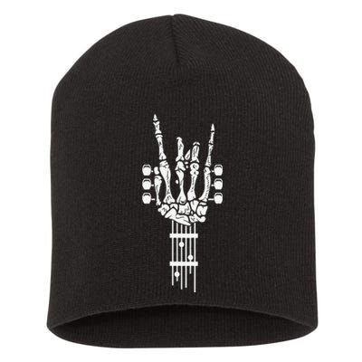 Rock & Roll Guitar Wings Music Classic Retro Short Acrylic Beanie