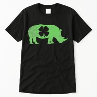 Rhino Rhinoceros Gift St. Patrick's Day Shamrock Irish Tall T-Shirt