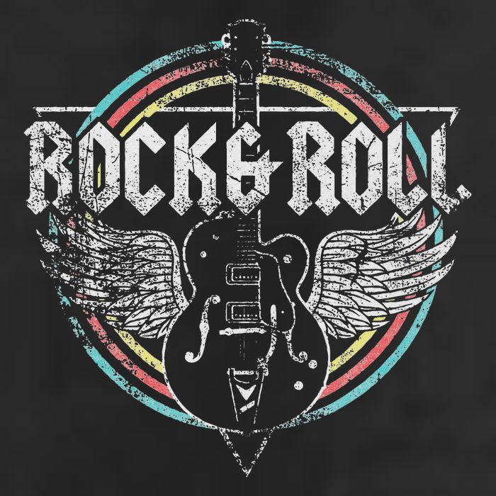 Rock & Roll Guitar Wings Music Cool Comfort Performance Bucket Hat