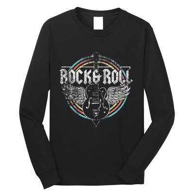 Rock & Roll Guitar Wings Music Long Sleeve Shirt