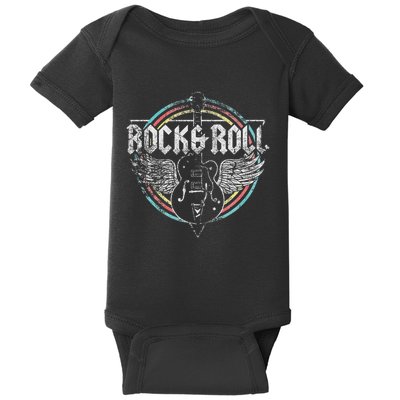Rock & Roll Guitar Wings Music Baby Bodysuit