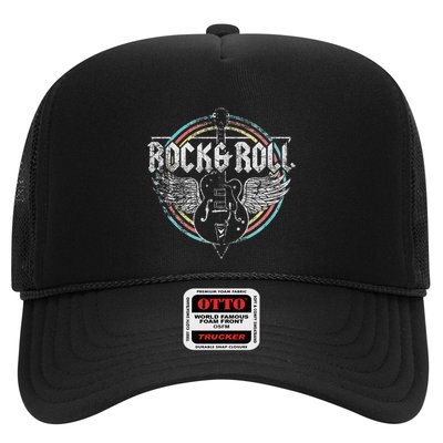 Rock & Roll Guitar Wings Music Trucker Hat