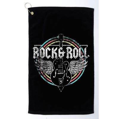 Rock & Roll Guitar Wings Music Golf Towel