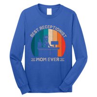 Retro Receptionist Graphic For Mom Best Mom Ever Mothers Day Gift Long Sleeve Shirt