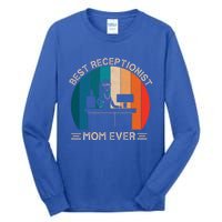 Retro Receptionist Graphic For Mom Best Mom Ever Mothers Day Gift Tall Long Sleeve T-Shirt