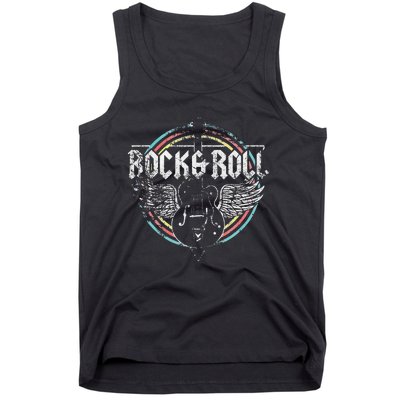 Rock & Roll Guitar Wings Music Tank Top