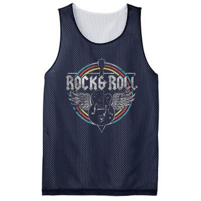 Rock Roll Guitar Wings Music Mesh Reversible Basketball Jersey Tank