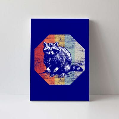 Retro Racoon Gift Trash Panda Raccoon Canvas