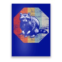 Retro Racoon Gift Trash Panda Raccoon Poster