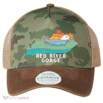 Red River Gorge Kentucky Outdoors State Nature Retro Legacy Tie Dye Trucker Hat