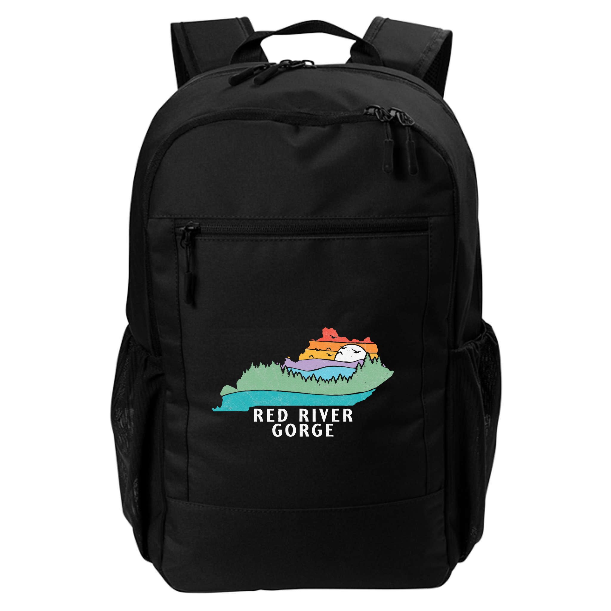 Red River Gorge Kentucky Outdoors State Nature Retro Backpack