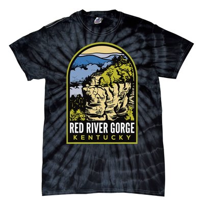 Red River Gorge Chimney Top Rock Tie-Dye T-Shirt