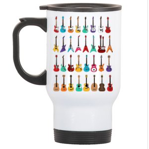 Rock & Roll Guitars Cute Musical Instrument Gift Stainless Steel Travel Mug