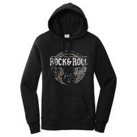 Rock & Roll Guitar Wings Music Classic Retro Vintage Women's Pullover Hoodie