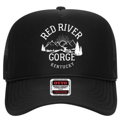 Red River Gorge Hike Kentucky Parks Hiking High Crown Mesh Back Trucker Hat