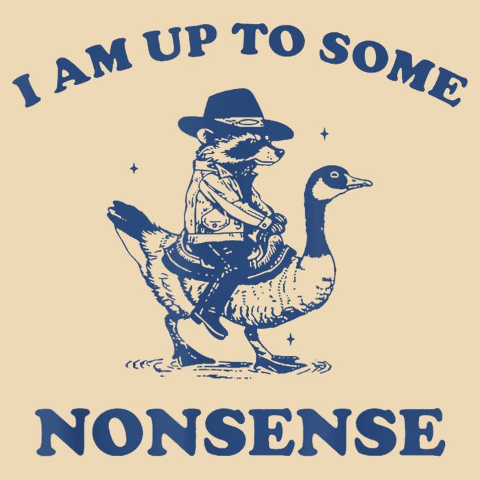 Raccoon Ride Goose I Am Up To Some Nonsense Funny Gift Bag