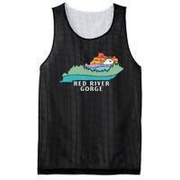 Red River Gorge Kentucky Outdoors State Nature Retro Mesh Reversible Basketball Jersey Tank