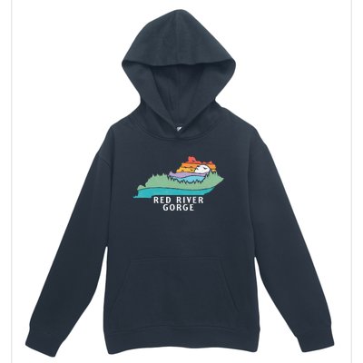 Red River Gorge Kentucky Outdoors State Nature Retro Urban Pullover Hoodie