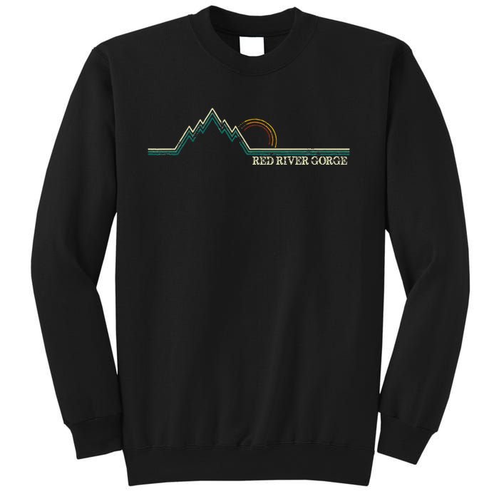 Red River Gorge Kentucky Retro Mountain Sweatshirt