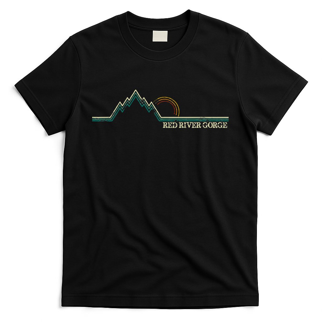 Red River Gorge Kentucky Retro Mountain T-Shirt
