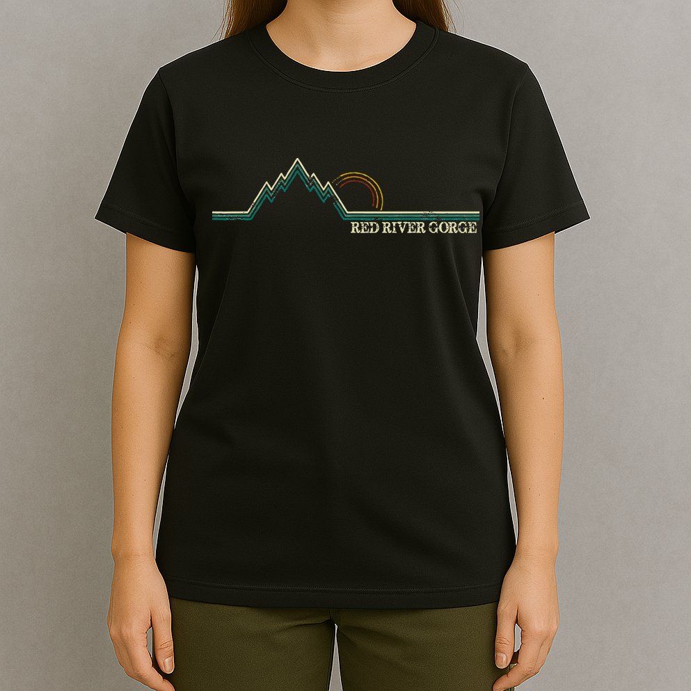 Red River Gorge Kentucky Retro Mountain T-Shirt