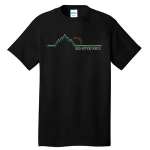 Red River Gorge Kentucky Retro Mountain Tall T-Shirt