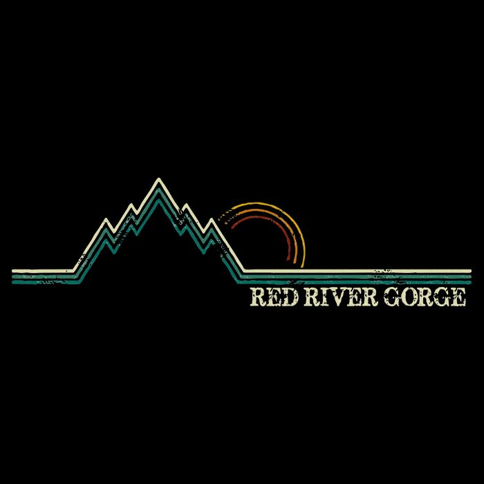 Red River Gorge Kentucky Retro Mountain Impact Tech Backpack