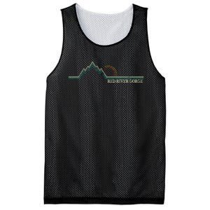 Red River Gorge Kentucky Retro Mountain Mesh Reversible Basketball Jersey Tank