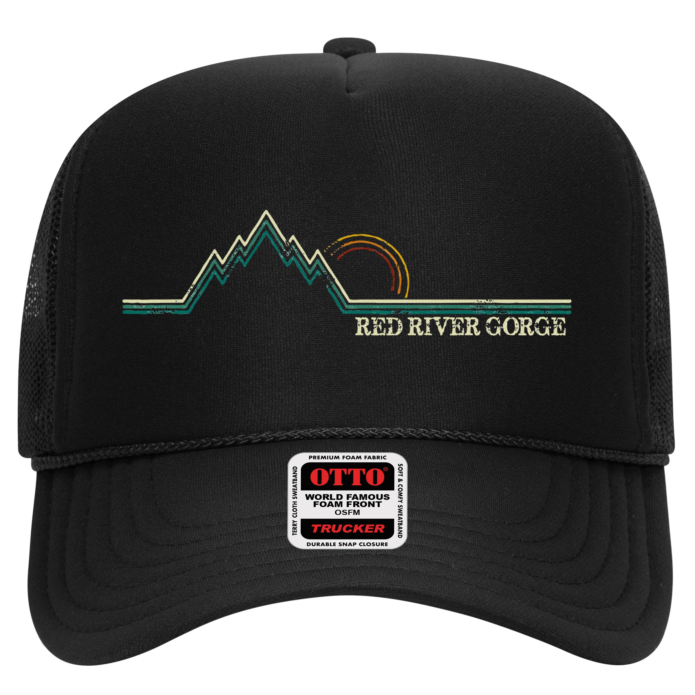 Red River Gorge Kentucky Retro Mountain Hat