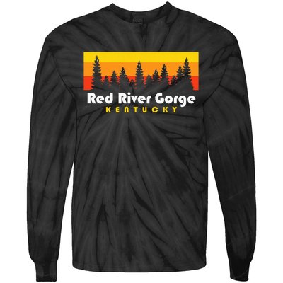 Red River Gorge Ky Kentucky Red River Gorge Tie-Dye Long Sleeve Shirt