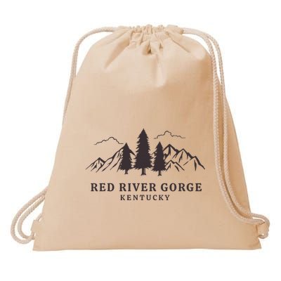 Red River Gorge Mountains Drawstring Bag
