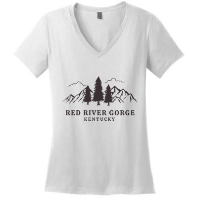 Red River Gorge Mountains Women's V-Neck T-Shirt