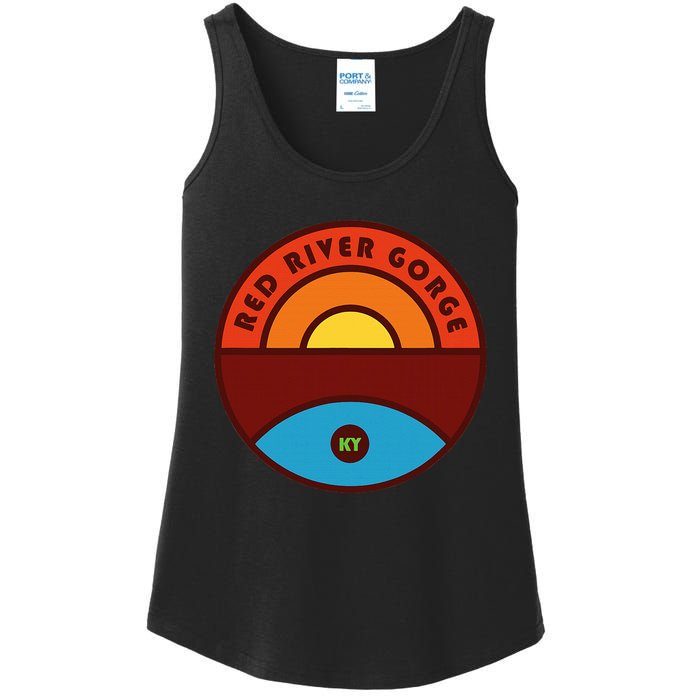 Red River Gorge Kentucky Trail Ladies Essential Tank