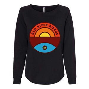 Red River Gorge Kentucky Trail Womens California Wash Sweatshirt