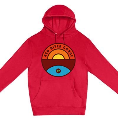 Red River Gorge Kentucky Trail Premium Pullover Hoodie