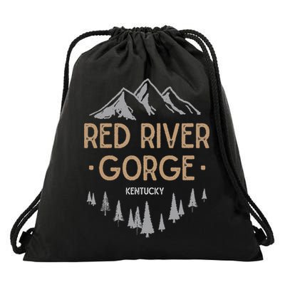 Red River Gorge T Kentucky Ky Vintage Mountain Drawstring Bag