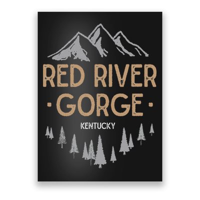 Red River Gorge T Kentucky Ky Vintage Mountain Poster