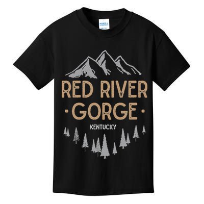 Red River Gorge T Kentucky Ky Vintage Mountain Kids T-Shirt